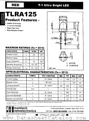 TLRA125 datasheet pdf Marktech Optoelectronics