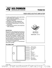 TDA8153 datasheet pdf ST Microelectronics