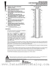 SN74ALVCH162525DGG datasheet pdf Texas Instruments