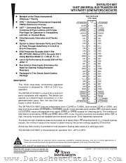SN74ALVCH16901DGG datasheet pdf Texas Instruments