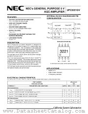 UPC3221GV datasheet pdf NEC
