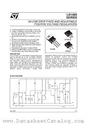 LD1085 datasheet pdf ST Microelectronics