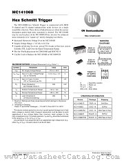MC14106BDT datasheet pdf ON Semiconductor