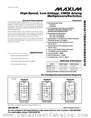 MAX4619CSE datasheet pdf MAXIM - Dallas Semiconductor