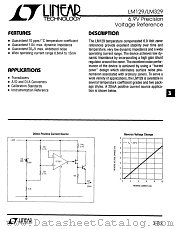 LM329DH datasheet pdf Linear Technology