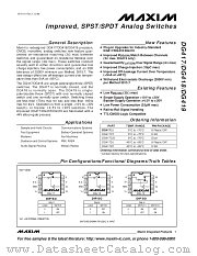 DG418DK datasheet pdf MAXIM - Dallas Semiconductor