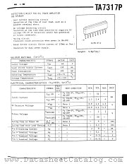 TA7317P datasheet pdf TOSHIBA