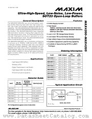 MAX4205EUA datasheet pdf MAXIM - Dallas Semiconductor