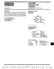 UA702QB datasheet pdf Fairchild Semiconductor