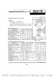 2SC2178 datasheet pdf TOSHIBA