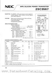 2SC3567 datasheet pdf NEC