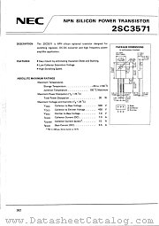 2SC3571 datasheet pdf NEC