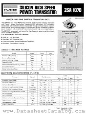 2SA1078 datasheet pdf Fujitsu Microelectronics
