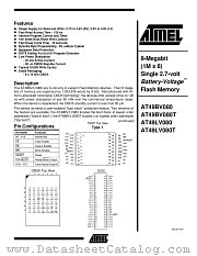 AT49LV080-20TI datasheet pdf Atmel