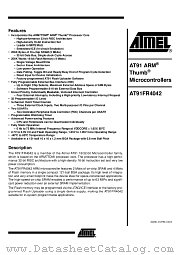 AT91FR4042-CI datasheet pdf Atmel