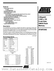 AT49F2048-70RC datasheet pdf Atmel