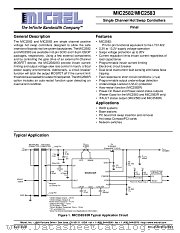 MIC2583R-MBQS datasheet pdf Micrel Semiconductor