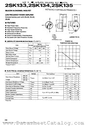 2SK133 datasheet pdf Hitachi Semiconductor
