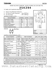 3SK294 datasheet pdf TOSHIBA