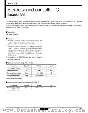 BA3853BFS datasheet pdf ROHM