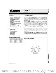 EL7155 datasheet pdf Elantec Semiconductor