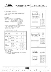 KIA7291S datasheet pdf Korea Electronics (KEC)