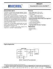 MIC2211-MFBML datasheet pdf Micrel Semiconductor