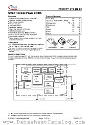 BTS432D2 datasheet pdf Infineon