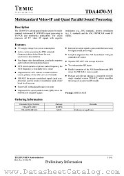 TDA4470-MSD datasheet pdf TEMIC