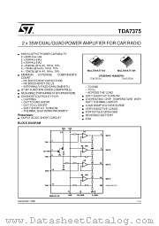 TDA7375 datasheet pdf ST Microelectronics