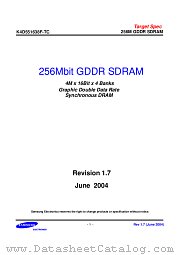 K4D551638F-TC datasheet pdf Samsung Electronic
