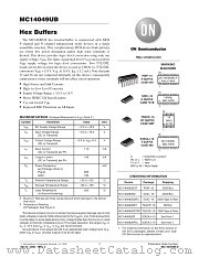 MC14049UBDT datasheet pdf ON Semiconductor
