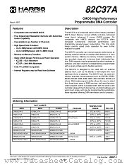 CD82C37A datasheet pdf Harris Semiconductor