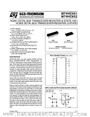 M74HC652 datasheet pdf ST Microelectronics