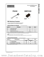 MMBT4258 datasheet pdf Fairchild Semiconductor