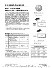 MC14515 datasheet pdf ON Semiconductor