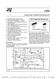 L5993 datasheet pdf ST Microelectronics