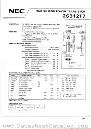 2SB1217 datasheet pdf NEC