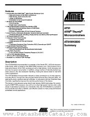 AT91M40800-33AI datasheet pdf Atmel