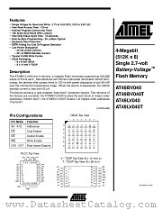 AT49LV040-15CI datasheet pdf Atmel