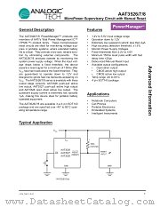 AAT3527ICX-463-200-T1 datasheet pdf ANALOGIC TECH