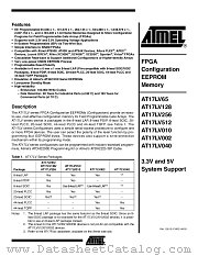 AT17LV128A-10SI datasheet pdf Atmel