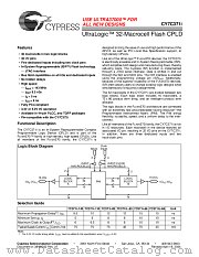 CY7C371I-110JI datasheet pdf Cypress