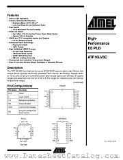 ATF16LV8C-15SC datasheet pdf Atmel