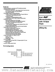 ATTINY15L-1SC datasheet pdf Atmel