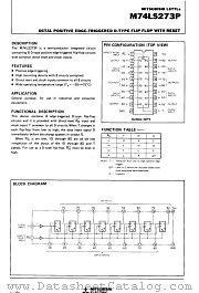 M74LS273P datasheet pdf Mitsubishi Electric Corporation