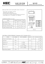 KF435V datasheet pdf Korea Electronics (KEC)