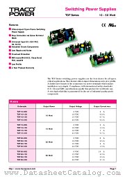 TOF30-24S datasheet pdf Traco Electronic AG