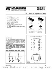 M54HC05F1R datasheet pdf ST Microelectronics