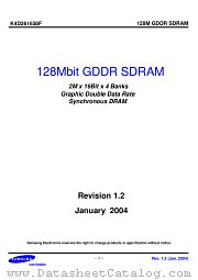 K4D261638F datasheet pdf Samsung Electronic
